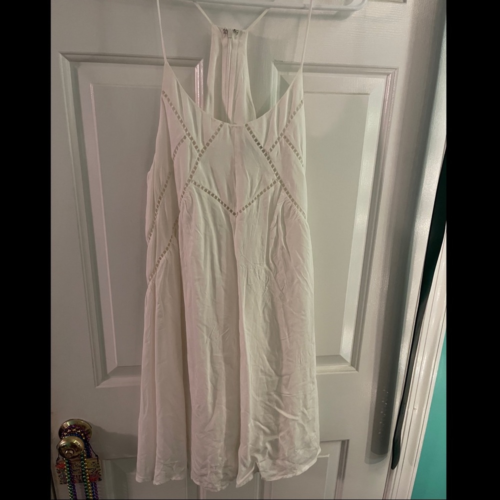 Lulus Easy Honey Ivory Slip Dress- Large